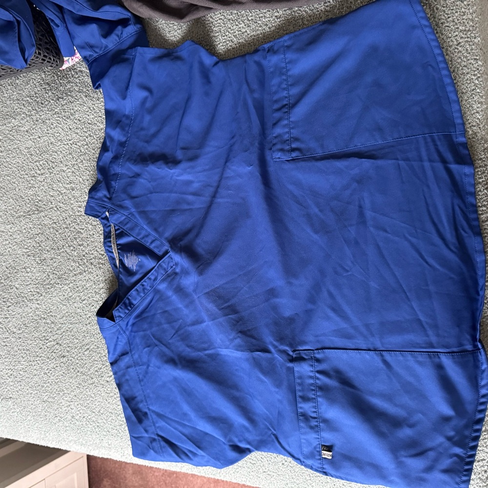 Blue Scrub Top
